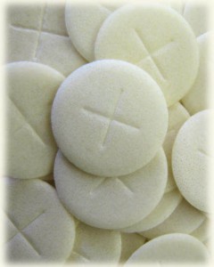 Peoples Altar Breads Single Cross White Pack of 100
